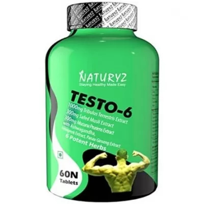 Buy Online Original Naturyz Testo-6 in Pakistan at starting prices of just 4500-PKR only Naturyz Testo-6 in Pakistan Why consumers choose naturyz testo-6: guys whether or not operating specialists, health fanatics or athletes decide on testo6 as a way to boom energy & power, construct lean muscle groups & improve standard body composition with just 2 pills daily. Product benefit: supports muscle growth . Naturyz testo 6 complement is a natural testosterone booster for men with 6 historically used herbs to build power and overall performance. Each serving of testo 6 supplement contains 1000mg tribulus terrestris extract, 300mg safed musli extract, 300mg kaunj extract, 200mg ashwagandha powder, 200mg fenugreek extract, 100mg panax ginseng extract. Allows in enhancing testosterone in guys. Testosterone is the most hormonal driver of muscle growth. It’s easy to boom electricity and construct muscle groups quicker by using growing the testosterone tiers, tribulus promotes effective nitrogen stability and beautify muscle protein synthesis and decreases the time for muscle recuperation. All 6 robust herbs tribulus terrestris, safed musli, ashwagandha, kaunj extract, fenugreek extract, panax ginseng extract makes an ideal combo which is the particular components of vegetarian herbs used historically to enhance men’s testosterone stage and it's far a hundred% natural and safe to eat. Naturyz testo-6 Benefits Allows in improving testosterone in guys. Testosterone is the foremost hormonal motive force of muscle growth. It's smooth to boom power and build muscle mass faster with the aid of increasing the testosterone degrees, tribulus promotes tremendous nitrogen balance and decorate muscle protein synthesis and reduces the time for muscle restoration. Naturyz testo-6 Ingredients Naturyz testo-6 with 6 effective herbs is a completely unique mixture containing 1000mg tribulus terrestris extract, 300mg safed musli extract, 300mg kaunj extract (mucuna pruriens extract), 200mg ashwagandha, 200mg fenugreek extract (50% saponins) and 100mg panax ginseng extract according to serving. Whilst need to i take testo 6? Every bottle of naturyz testo-6 supplement is adequately packed with 60 pills. Thus, to make use of saved fats for max electricity production by way of consuming 2 drugs in an afternoon with a glass of water. Try to take these drugs with a meal.